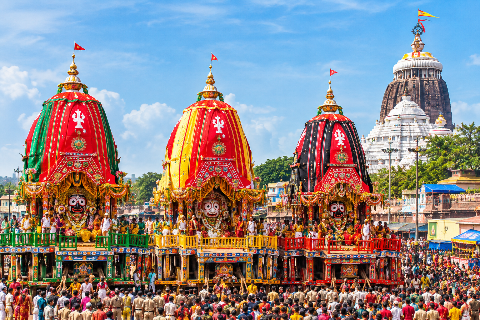 Read more about the article Puri Jagannath Rath Yatra – Lord Vishnu Ratha Yatra celebrations in Puri, Odisha