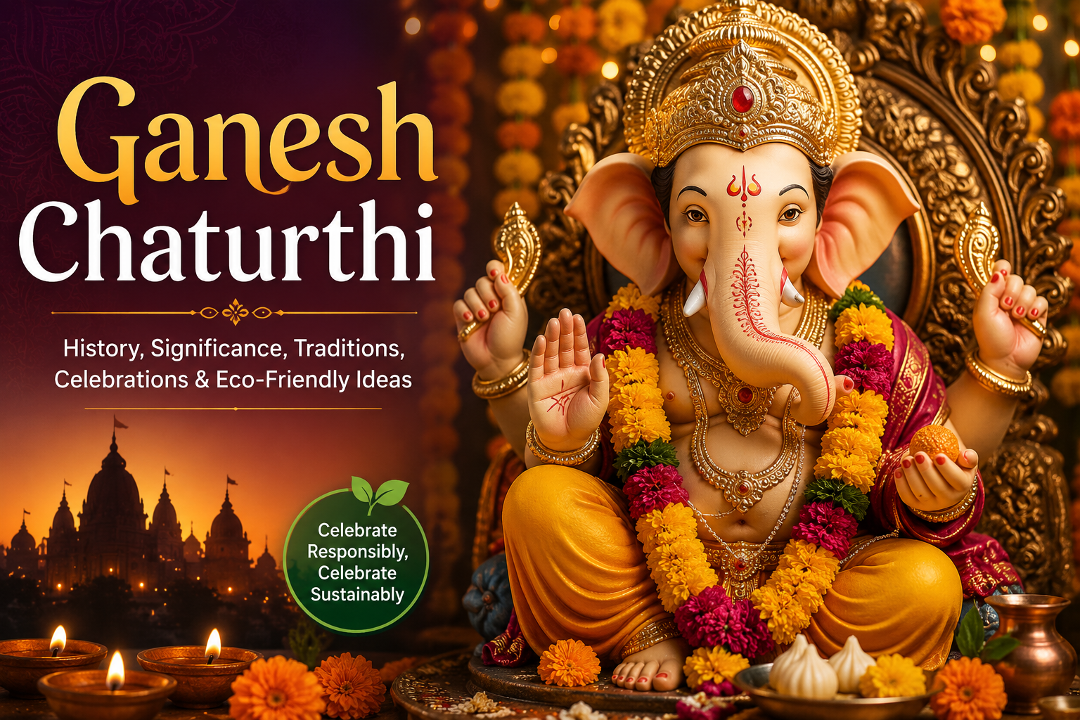 You are currently viewing Ganesh Chaturthi: History, Significance, Traditions, Celebrations & Eco-Friendly Ideas