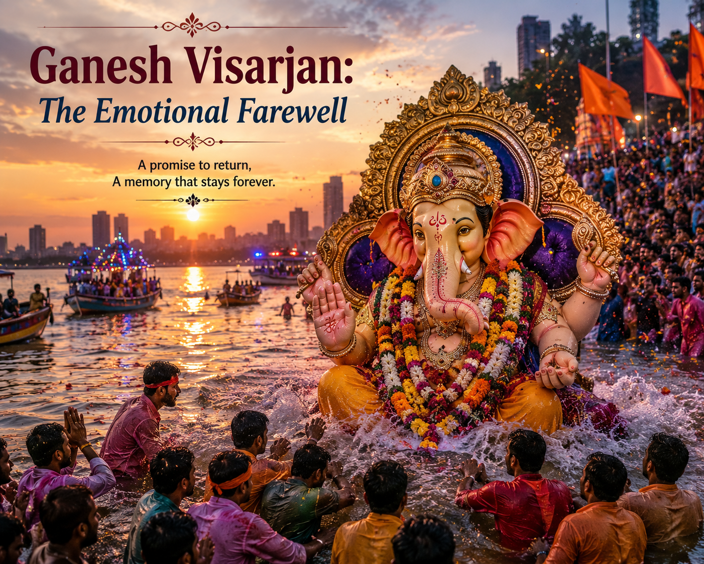 Emotional farewell of Ganesh Visarjan